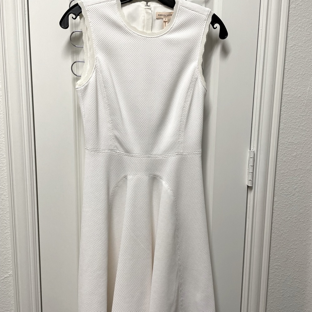 Rebecca Taylor White Sleeveless Mini Dress